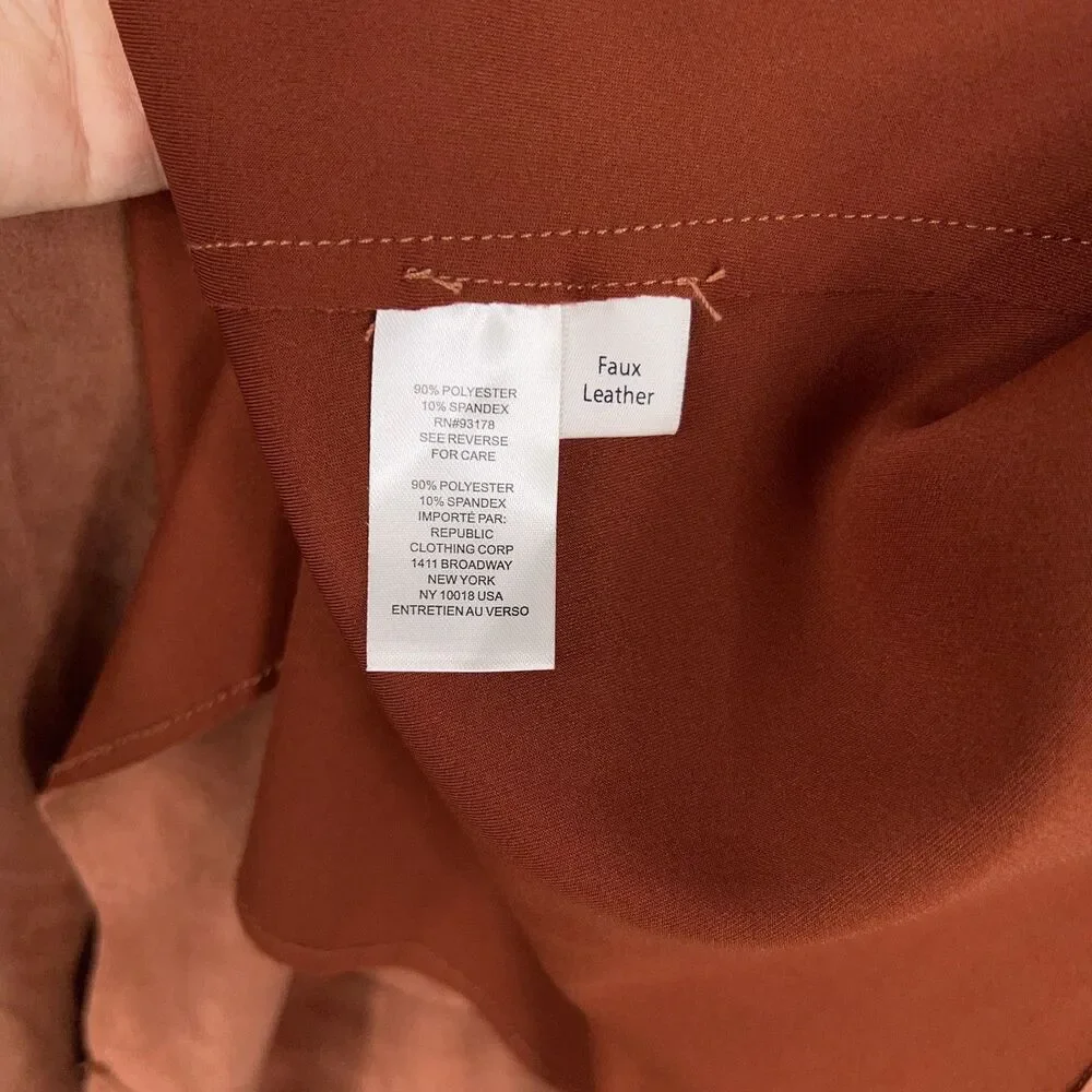 Tahari Jacket Womens 2X Brown Faux Suede Open Soft Minimal Quiet Luxury Autumn - Picture 13 of 14